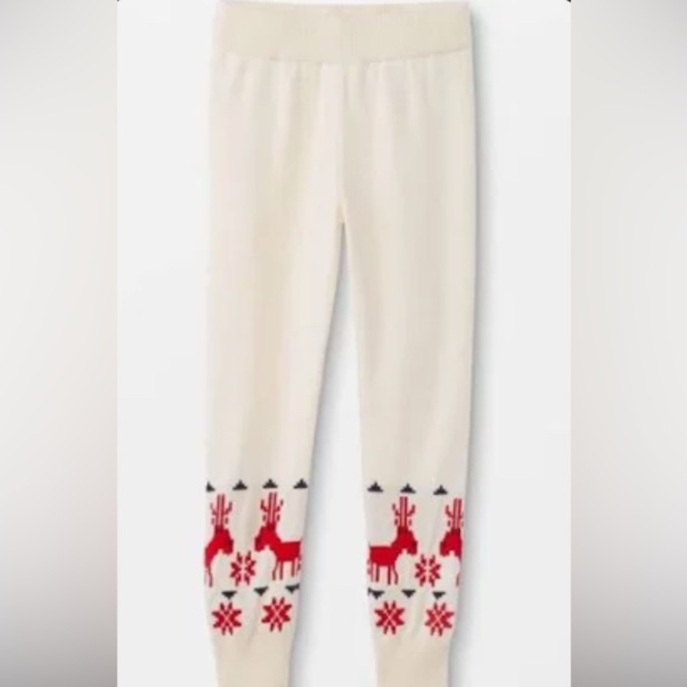 Hanna Andersson Girl Sweater Holiday Leggings size 10 140 cm